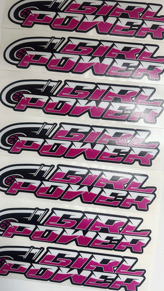 Girl Power Turbo Sticker