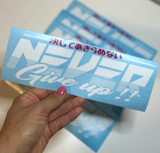 Never Give Up Sticker