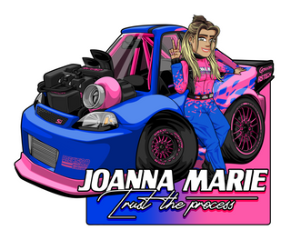 Joanna Marie Cartoon Sticker