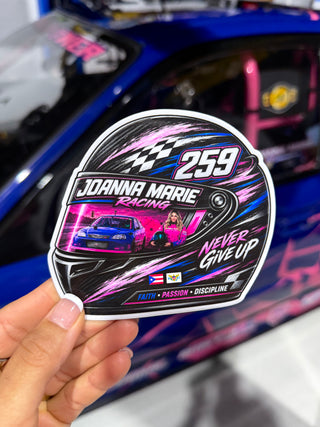 Joanna Marie Helmet Sticker